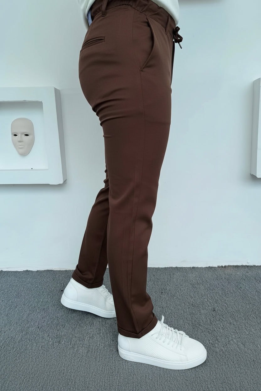 Jogger Stoffhose Slim Fit