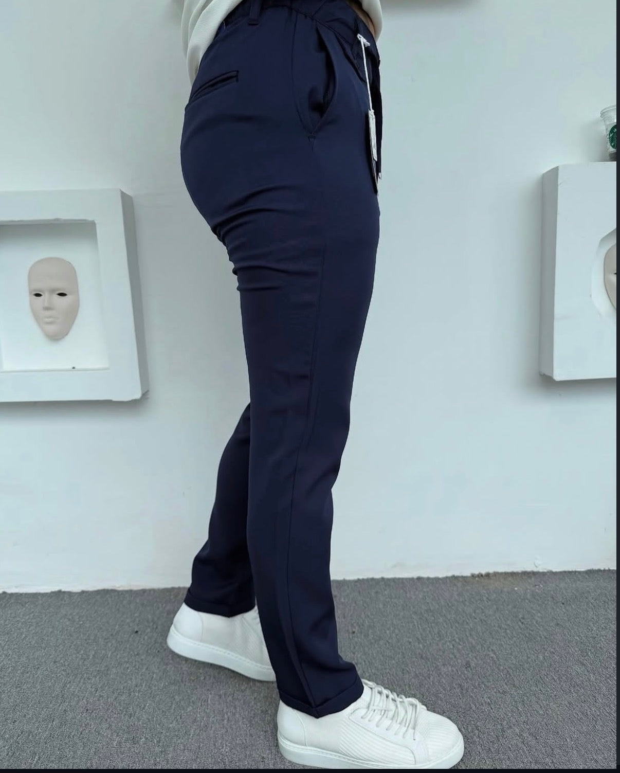 Jogger Stoffhose Slim Fit