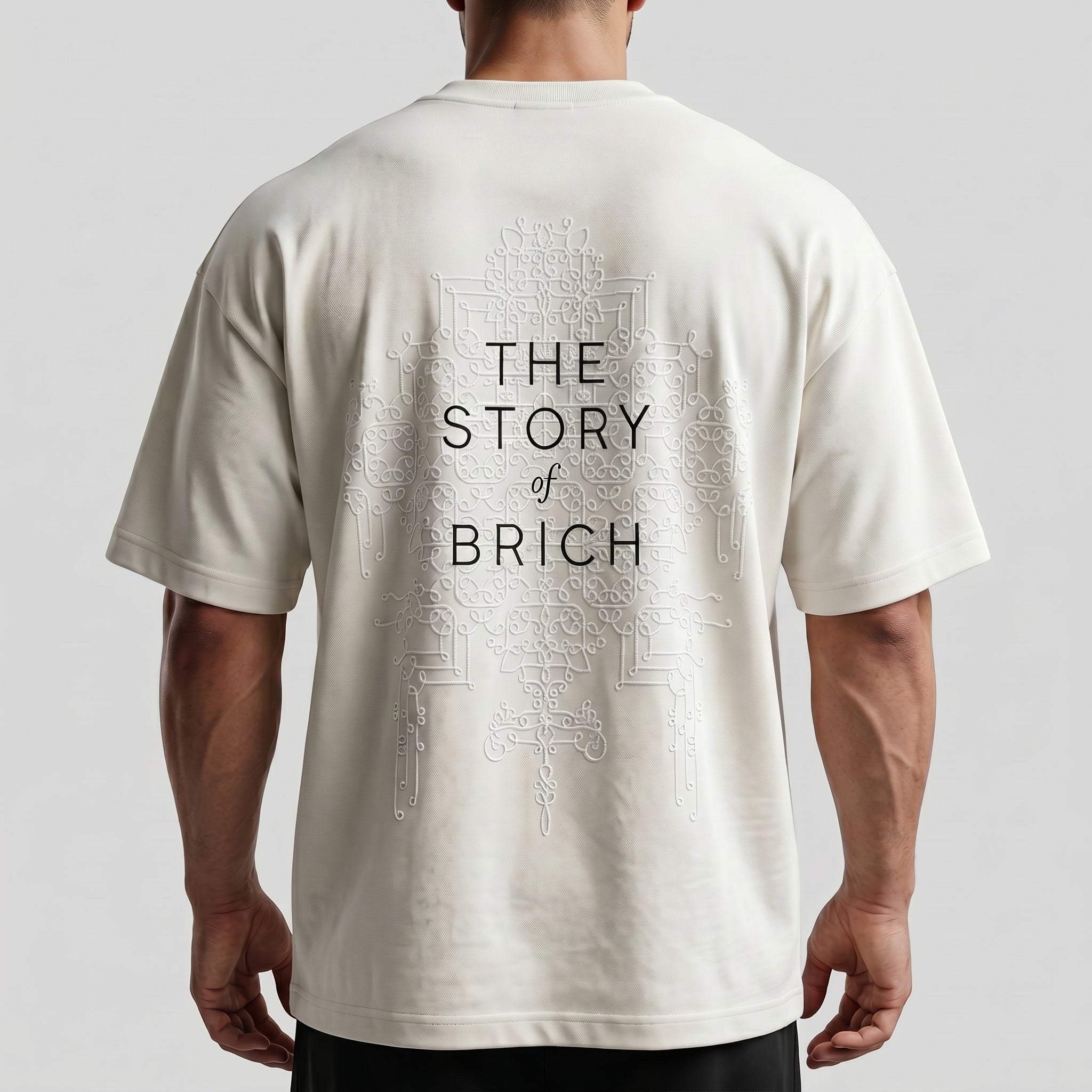 Oversize T-Shirt mit Design auf dem Rücken