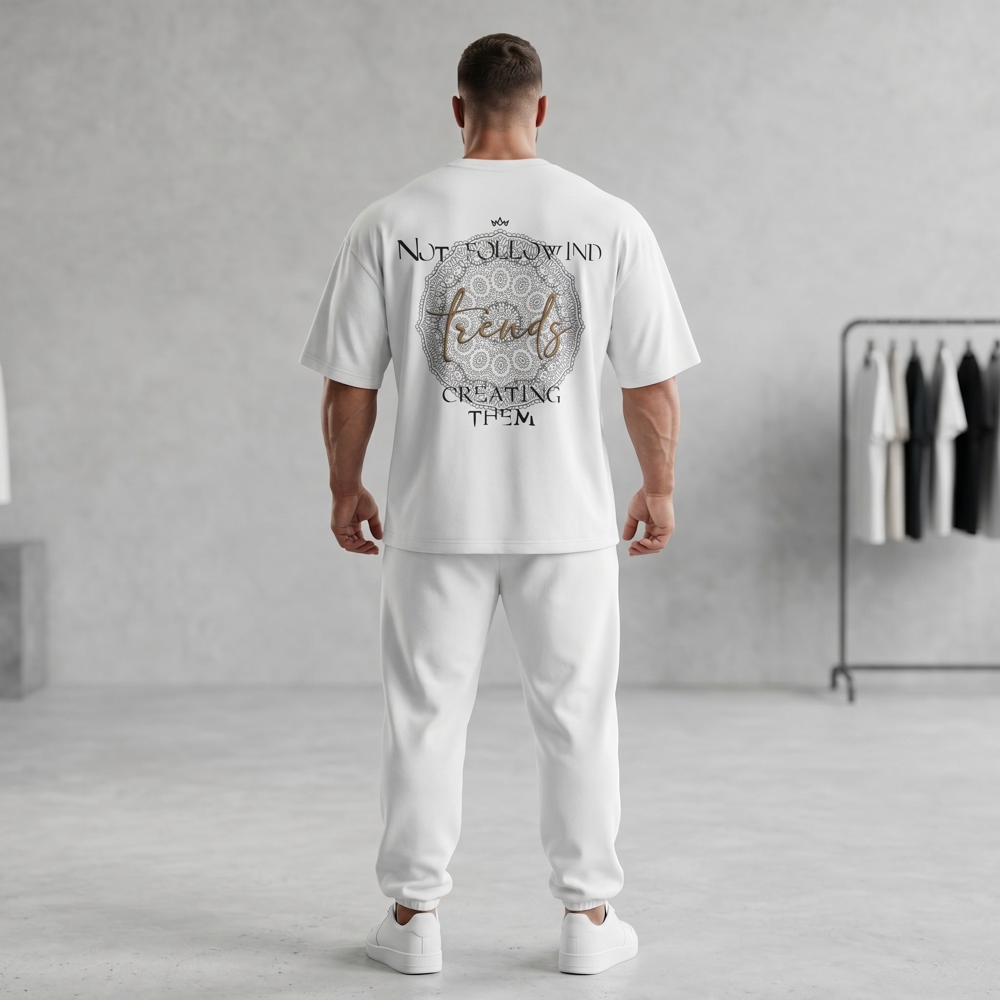 Oversize T-Shirt mit Rücken-Design