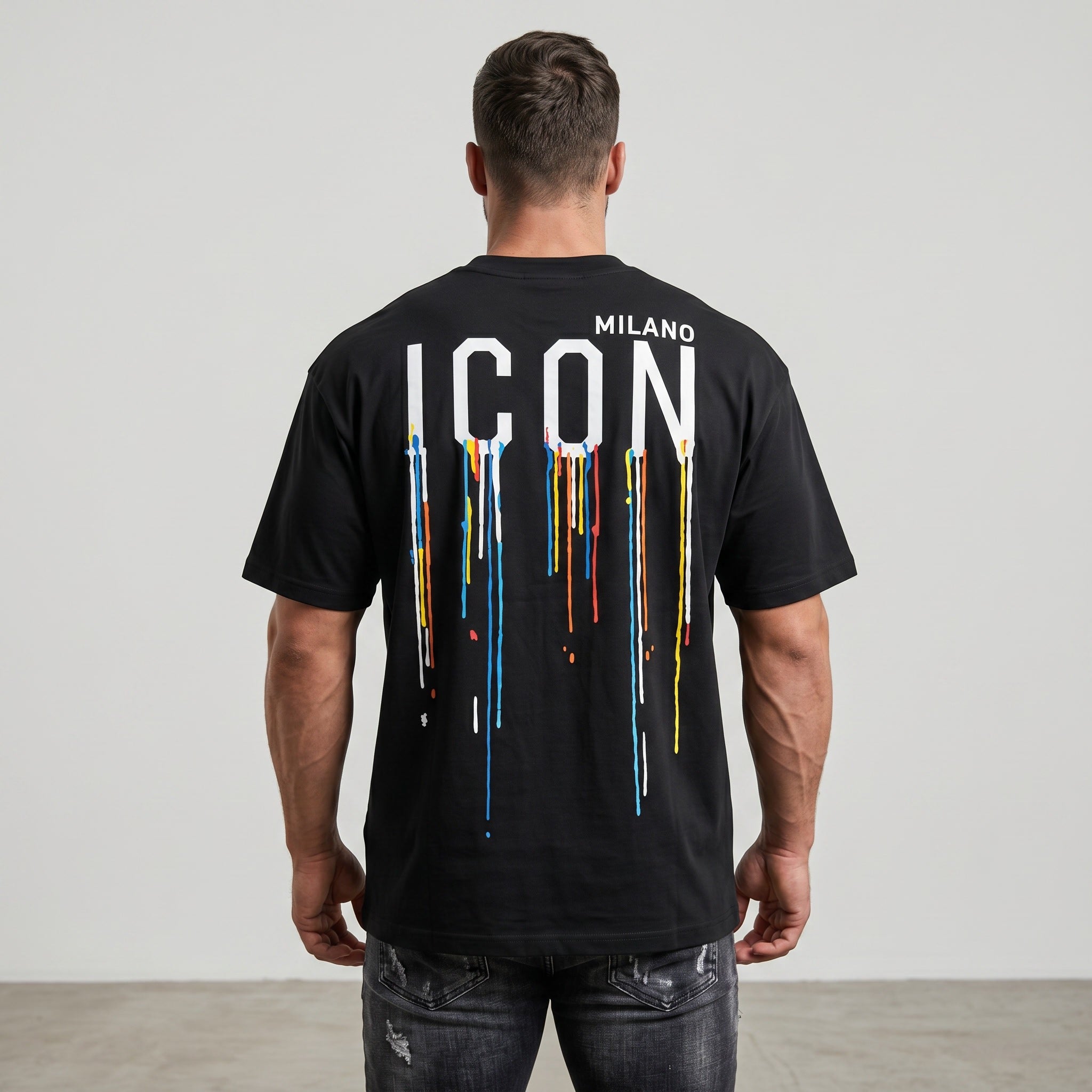 Oversize T-Shirt mit Icon Design