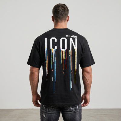 Oversize T-Shirt mit Icon Design