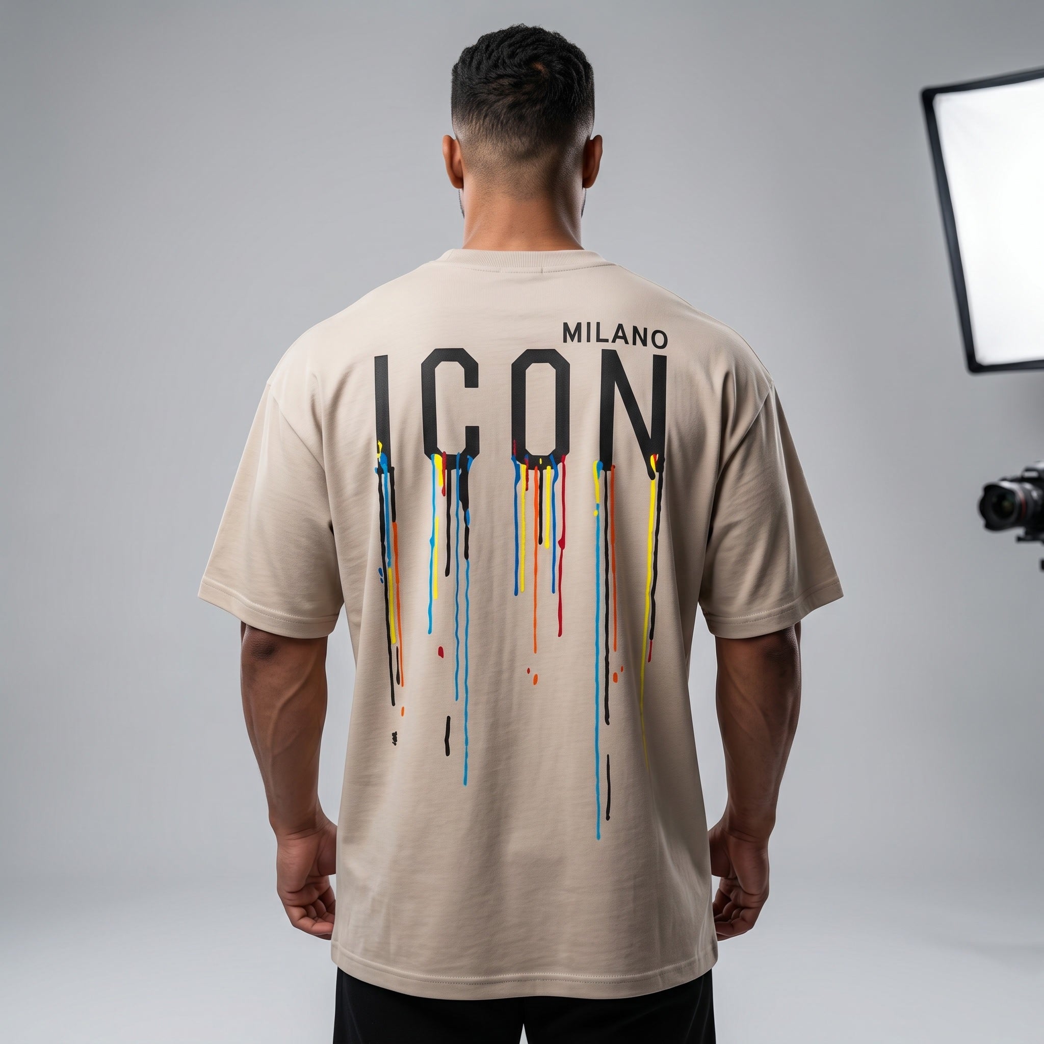 Oversize T-Shirt mit Icon Design