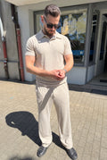 Zweiteiler – Poloshirt & Baggyhose