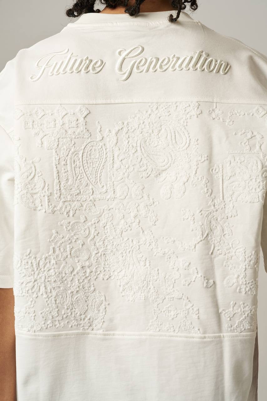 Oversize T-Shirt – Gestricktes Design